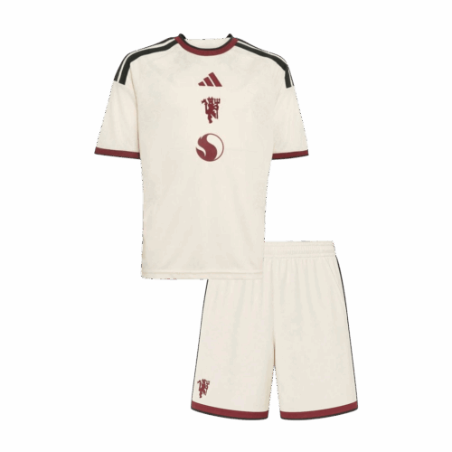 Manchester United Third Away Kids Soccer Jerseys Kit 2026/27