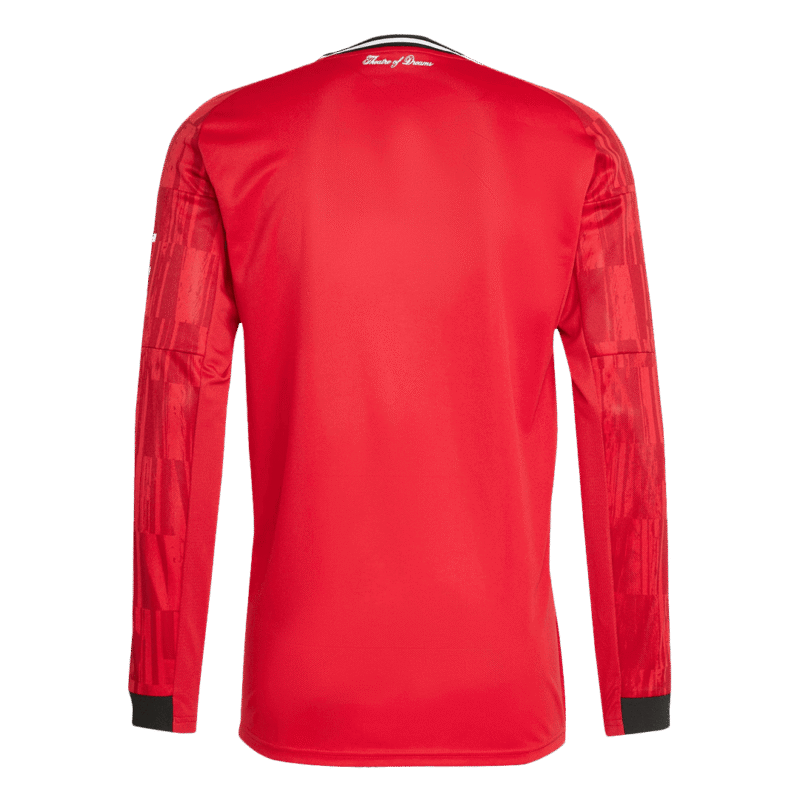 Manchester United Home Long Sleeve Soccer Jersey 2025/26