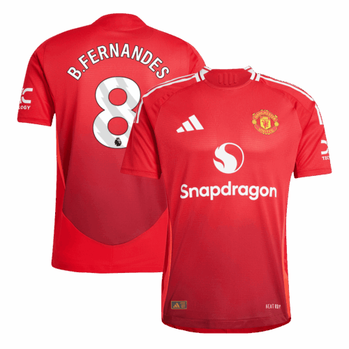 B.FERNANDES #8 Manchester United Home Player Version Jersey