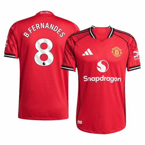 B.FERNANDES #8 Manchester United Home Player Version Jersey 2025/26