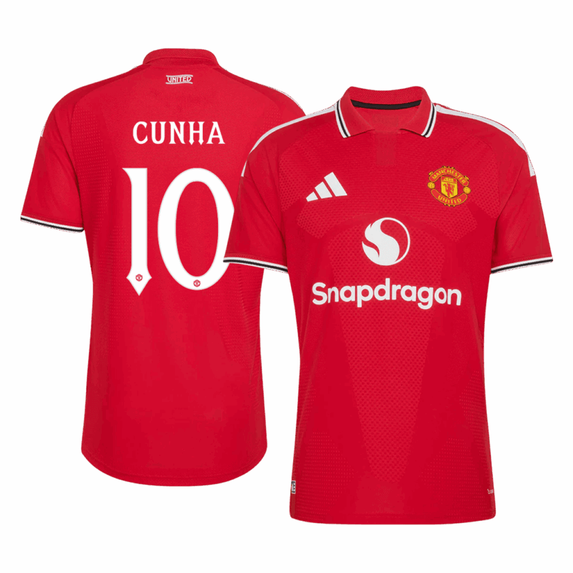 723253_1 CUNHA #10 Manchester United Home Player Version Jersey 2026/27 - UCL