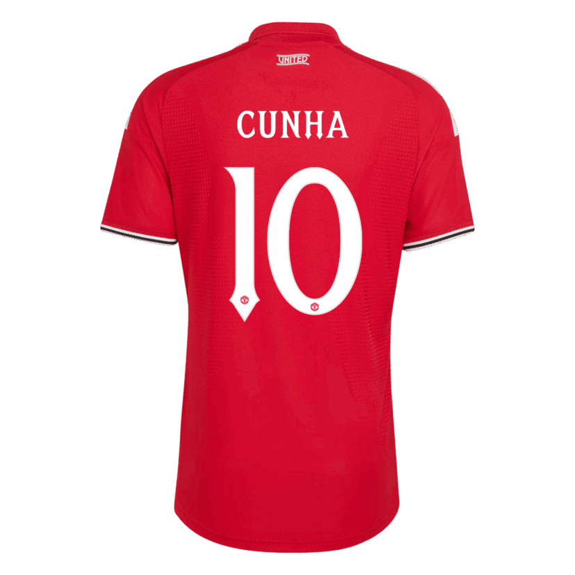 723253_2 CUNHA #10 Manchester United Home Player Version Jersey 2026/27 - UCL