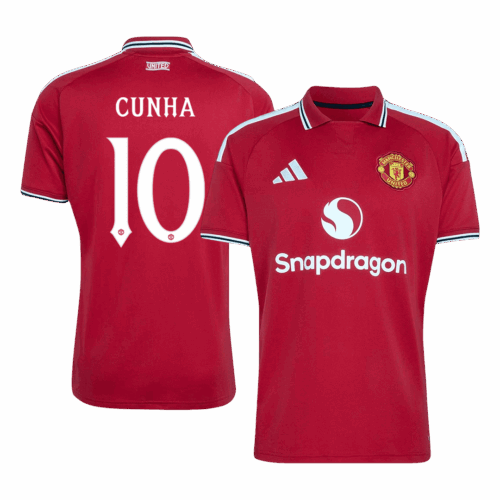 CUNHA #10 Manchester United Home Soccer Jersey 2026/27 -UCL