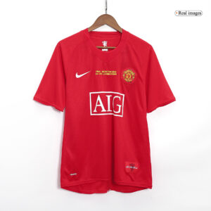 Retro Soccer Jersey Manchester United Home 2007/08 UCL - Image 3