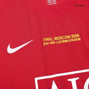 Retro Soccer Jersey Manchester United Home 2007/08 UCL - Image 7