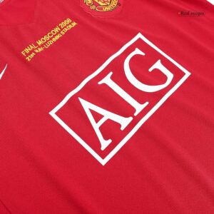 Retro Soccer Jersey Manchester United Home 2007/08 UCL - Image 8