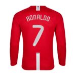 Retro Soccer Jersey RONALDO #7 Manchester United Home Long Sleeve 2007/08 - UCL Final