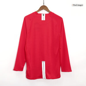 Retro Jersey Manchester United Home Long Sleeve 2007/08 - Image 4