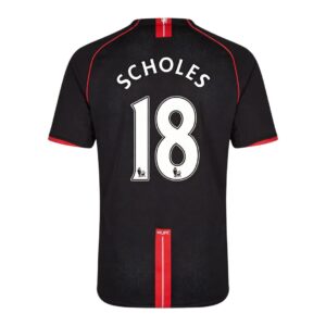 Retro Soccer Jersey SCHOLES #18 Manchester United Away 2007/08