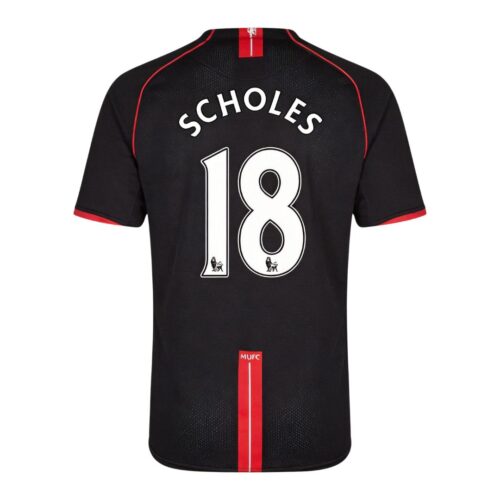 Retro Soccer Jersey SCHOLES #18 Manchester United Away 2007/08