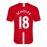 Retro Soccer Jersey SCHOLES #18 Manchester United Home 2007/08