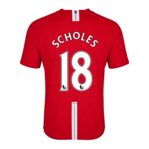 Retro Soccer Jersey SCHOLES #18 Manchester United Home 2007/08