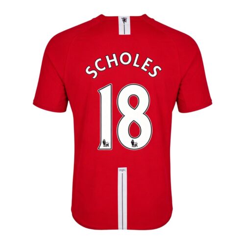 Retro Soccer Jersey SCHOLES #18 Manchester United Home 2007/08