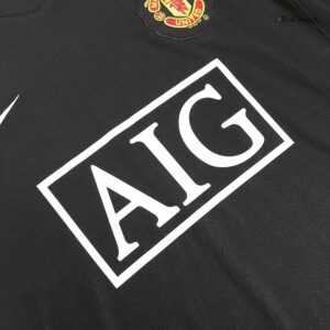 Retro Soccer Jersey Manchester United Away Long Sleeve 2007/08 - Image 7