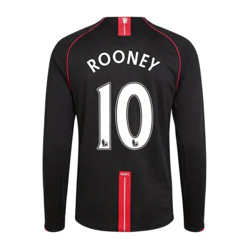 Retro Soccer Jersey ROONEY #10 Manchester United Away Long Sleeve 2007/08