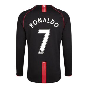 Retro Soccer Jersey RONALDO #7 Manchester United Away Long Sleeve 2007/08