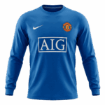 Retro Soccer Jersey Manchester United Third Away Long Sleeve 2008/09