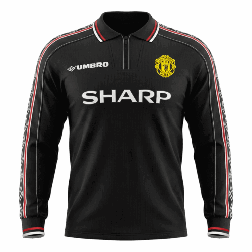 Retro Soccer Jersey Manchester United Away Long Sleeve 1998