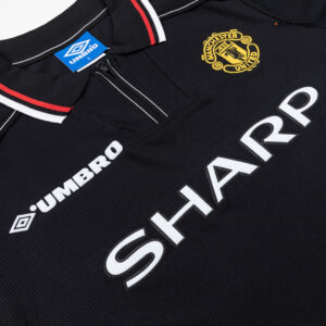 Retro Soccer Jersey Manchester United Away Long Sleeve 1998 - Image 6