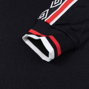 Retro Soccer Jersey Manchester United Away Long Sleeve 1998 - Image 7