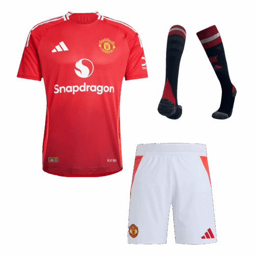 Manchester United Home Player Version Jerseys Full Kit