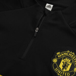 Manchester United 1/4 Zip Tracksuit 2025/26 Black - Image 8