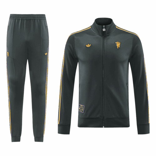 Manchester United Jacket Tracksuit 2025/26 Black
