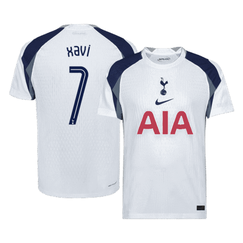 XAVI #7 Tottenham Hotspur Home Authentic Soccer Jersey 2025/26 - UCL