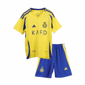 RONALDO #7 Al Nassr Home Kids Soccer Jerseys Kit - ACL - Image 3