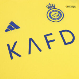 RONALDO #7 Al Nassr Home Kids Soccer Jerseys Kit - Image 11