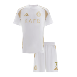 RONALDO #7 Al Nassr Third Away Kids Soccer Jerseys Kit - Image 2