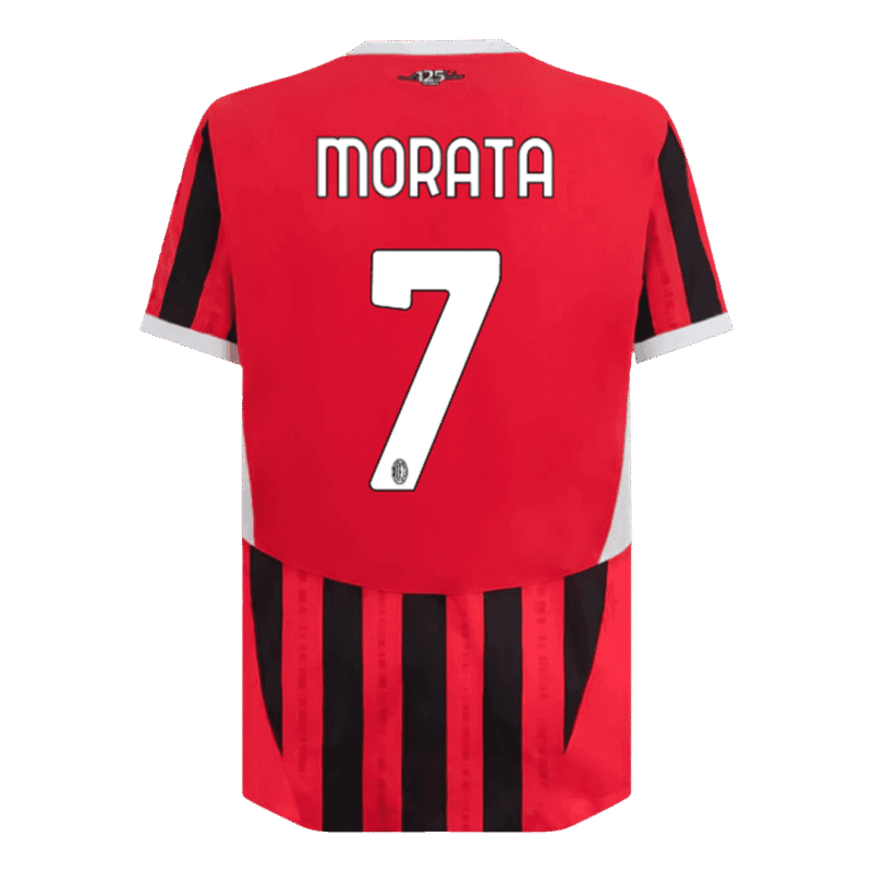 MORATA #7 AC Milan Home Authentic Soccer Jersey 2024/25