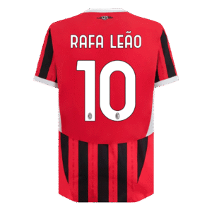 RAFA LEÃO #10 AC Milan Home Authentic Soccer Jersey 2024/25