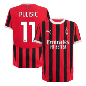 PULISIC #11 AC Milan Home Authentic Soccer Jersey 2024/25