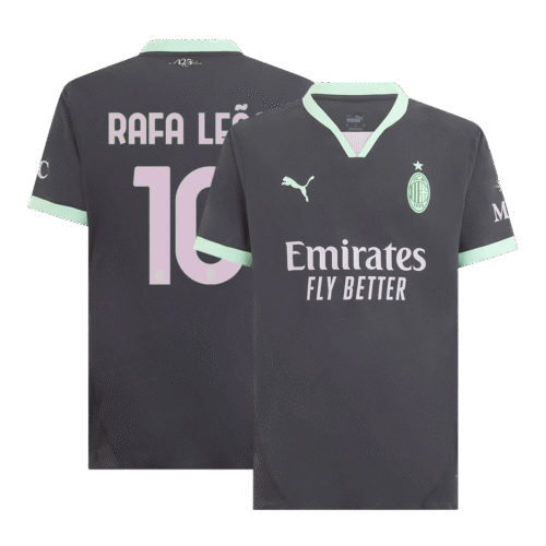 RAFA LEÃO #10 AC Milan Third Away Authentic Soccer Jersey 2024/25