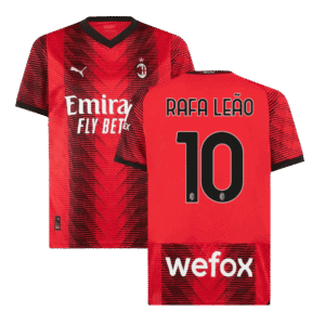 RAFA LEÃO #10 AC Milan Home Jersey 2023/24