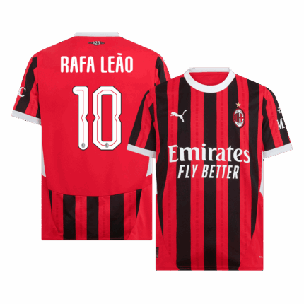 RAFA LEÃO #10 AC Milan Home Soccer Jersey - UCL