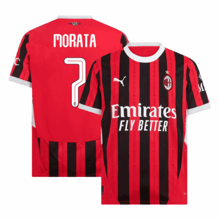 MORATA #7 AC Milan Home Soccer Jersey