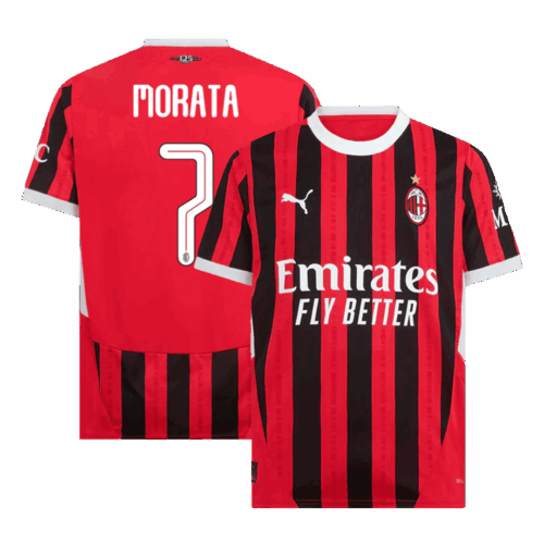 MORATA #7 AC Milan Home Soccer Jersey