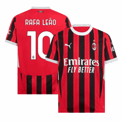 RAFA LEÃO #10 AC Milan Home Soccer Jersey