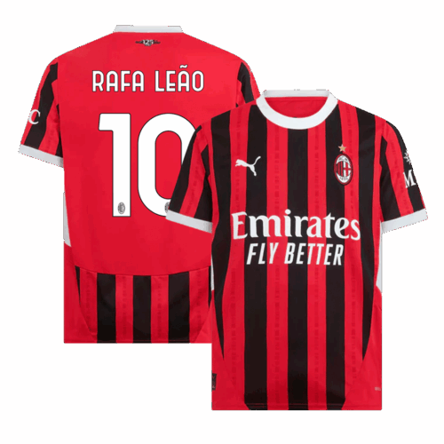 RAFA LEÃO #10 AC Milan Home Soccer Jersey