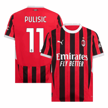 PULISIC #11 AC Milan Home Soccer Jersey