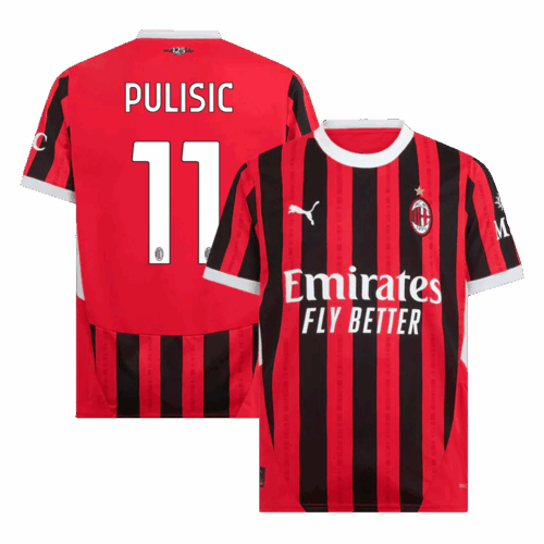 PULISIC #11 AC Milan Home Soccer Jersey