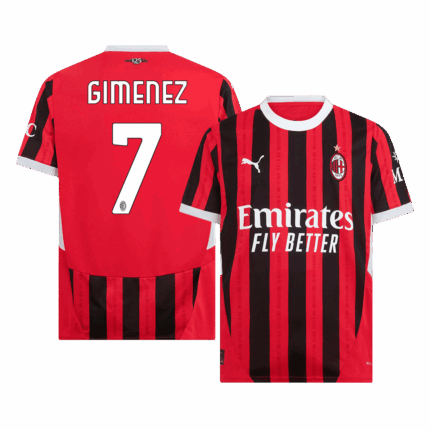 GIMENEZ #7 AC Milan Home Soccer Jersey