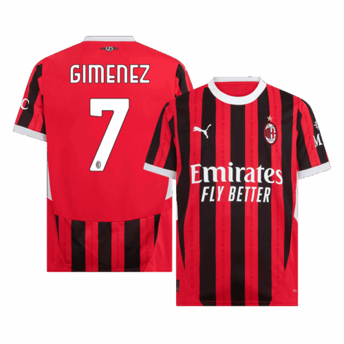 GIMENEZ #7 AC Milan Home Soccer Jersey