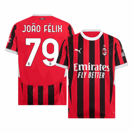 JOÃO FÉLIX #79 AC Milan Home Soccer Jersey