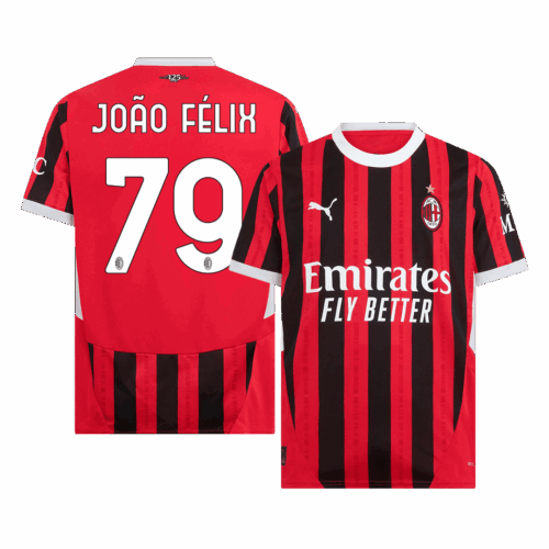 JOÃO FÉLIX #79 AC Milan Home Soccer Jersey