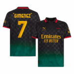 "GIMENEZ" #7 AC Milan Fourth Away Soccer Jersey