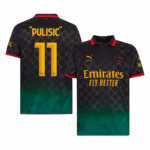 "PULISIC" #11 AC Milan Fourth Away Soccer Jersey