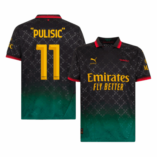 "PULISIC" #11 AC Milan Fourth Away Soccer Jersey